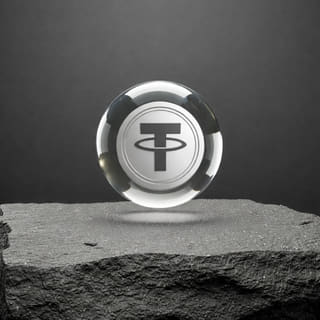Prezentare cu activele cripto diversificate și stablecoin-ul Tether USDT